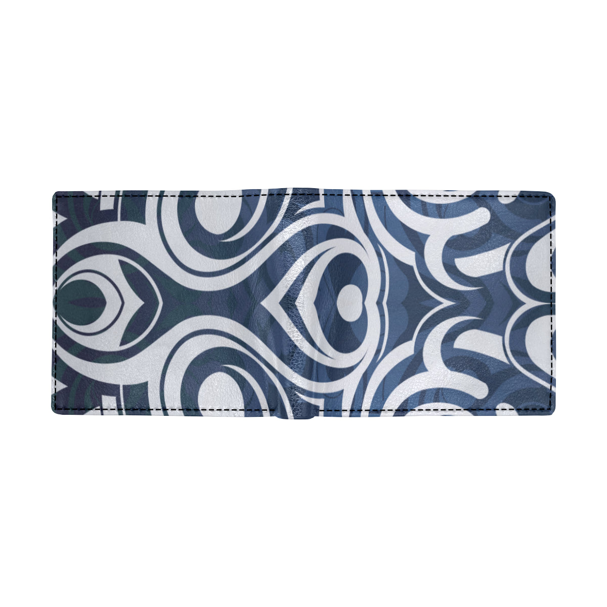 Maori Pattern Print Design 01 Men's ID Card Wallet
