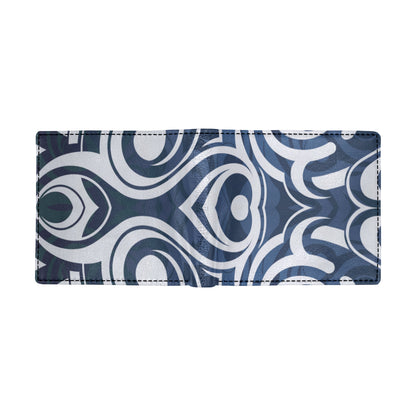 Maori Pattern Print Design 01 Men's ID Card Wallet