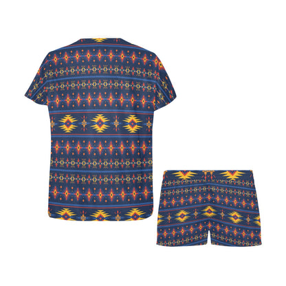 Southwest Pattern Print Design LKS306 Women's Short Pajama Set