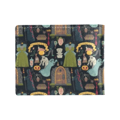 Creepy Halloween Print Design LKS304 Men's ID Card Wallet