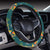 Lovebird Pattern Print Design 02 Steering Wheel Cover with Elastic Edge