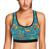 Dinosaur Cartoon Style Sports Bra