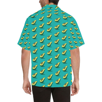 Avocado Pattern Print Design 03 Men's Hawaiian Shirt