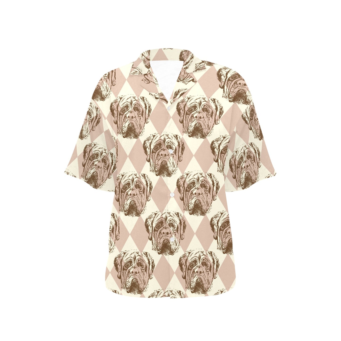 Mastiffs Pattern Print Design 01 Women's Hawaiian Shirt