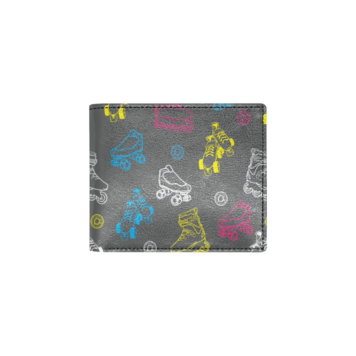 Roller skate Pattern Print Design A02 Men's ID Card Wallet