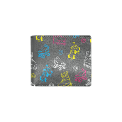 Roller skate Pattern Print Design A02 Men's ID Card Wallet