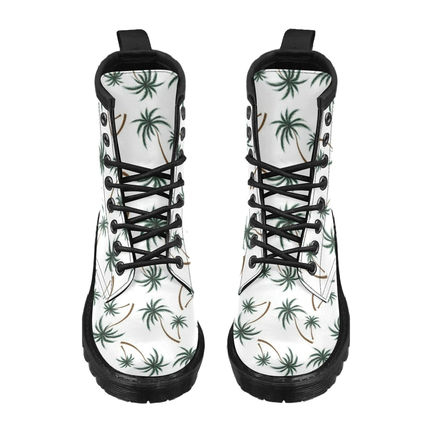 Palm Tree Pattern Print Design PT07 Women's Boots