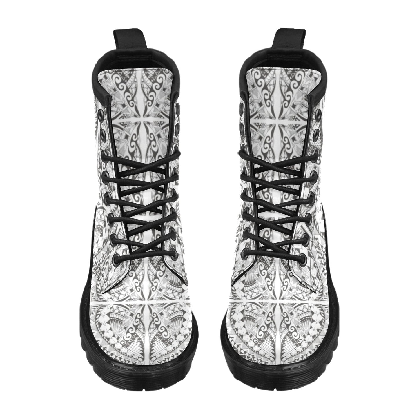 Samoan Style Print Design LKS301 Women's Boots