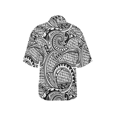 Polynesian Tribal Pattern Women's Hawaiian Shirt