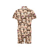 Emoji Monkey Print Pattern Men's Romper