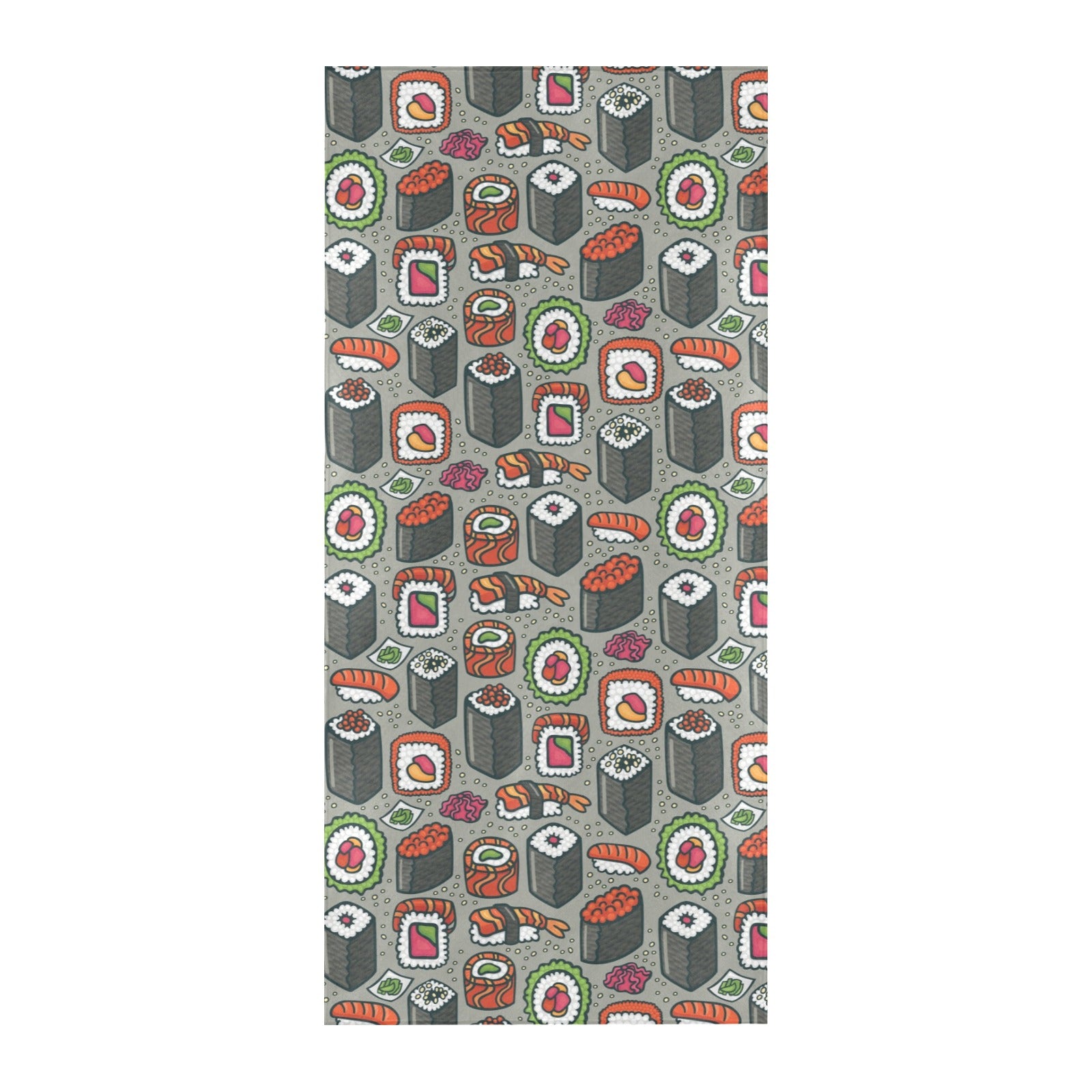 Sushi Print Design LKS301 Beach Towel 32" x 71"