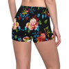 Peony Pattern Print Design PE07 Yoga Shorts