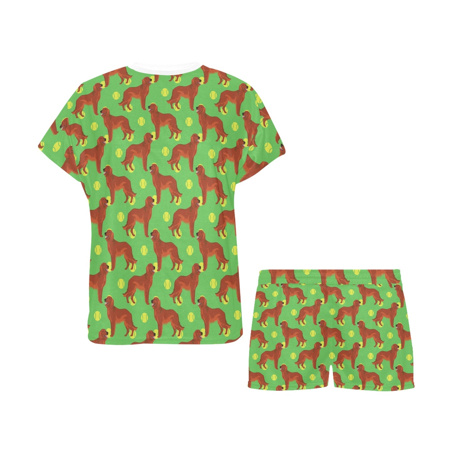 Setters Irish Print Design LKS302 Women's Short Pajama Set