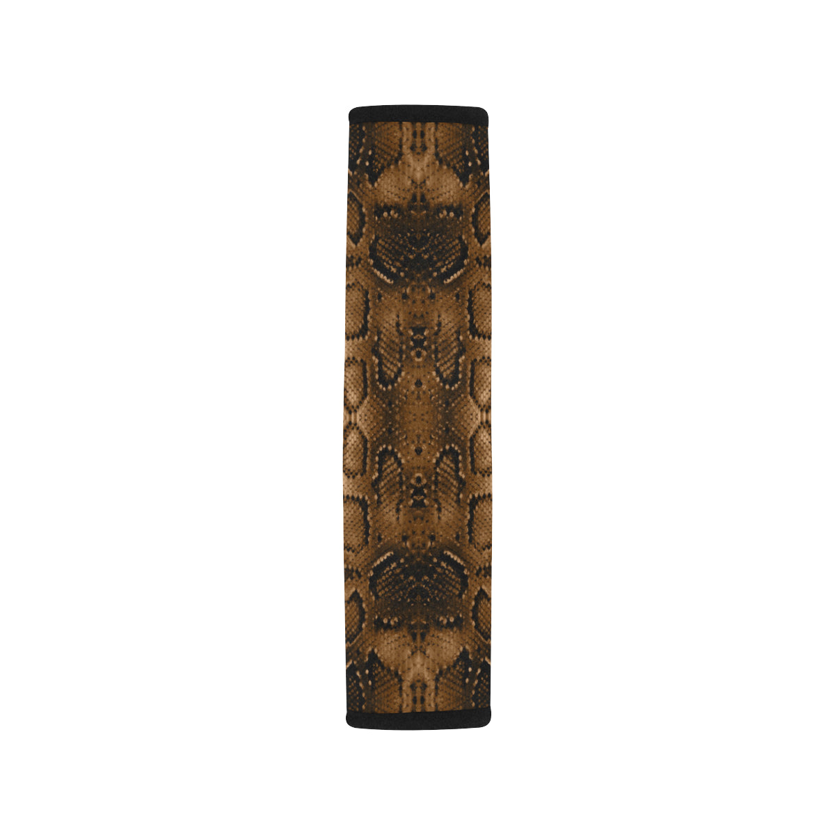 Snake Skin Brown Print Car Seat Belt Cover