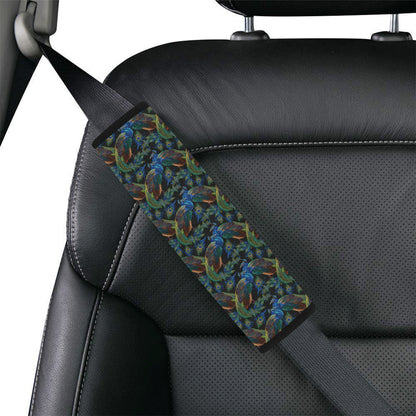 Peacock Themed Design Print Car Seat Belt Cover