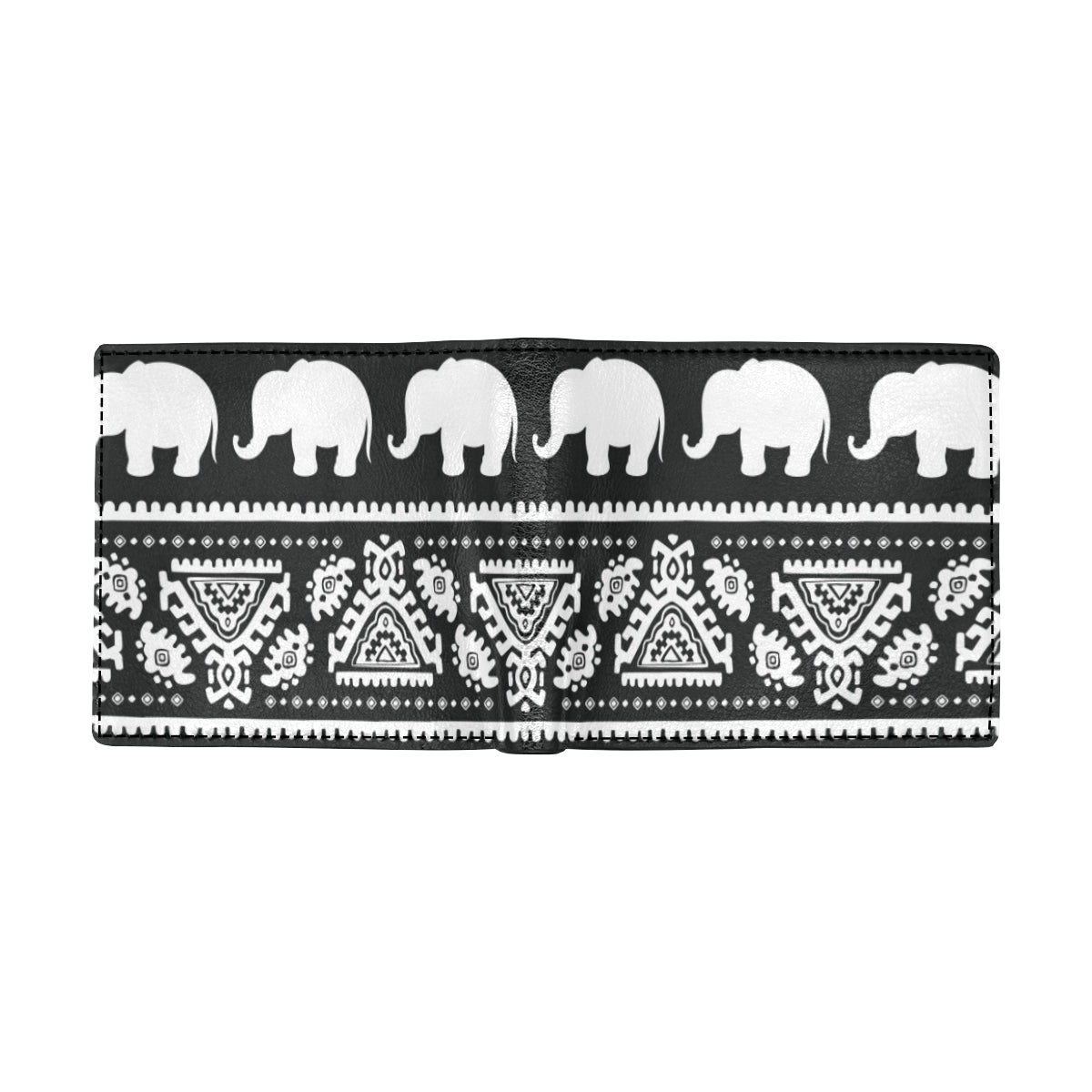 Elephant Pattern Men's ID Card Wallet