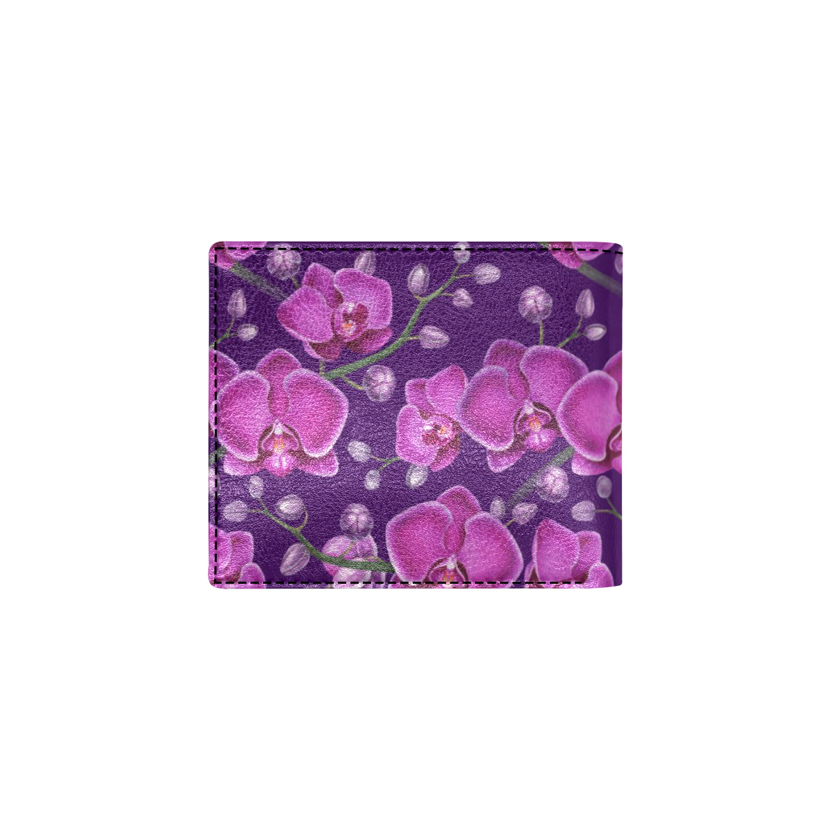 Orchid Pattern Print Design A03 Men's ID Card Wallet