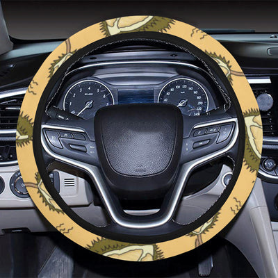 Durian Pattern Print Design DR02 Steering Wheel Cover with Elastic Edge