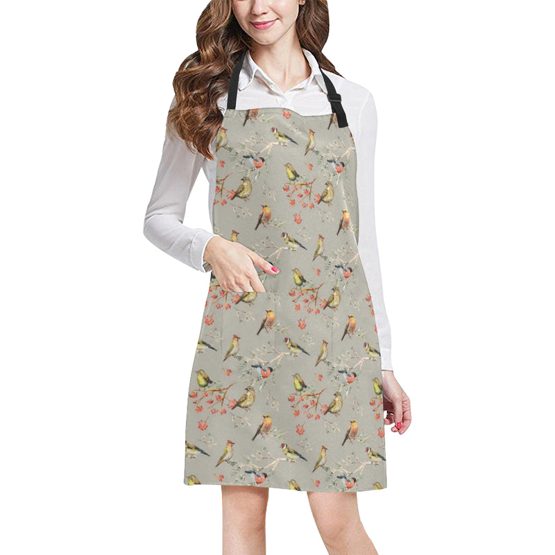 Birds Pattern Print Design 03 Apron with Pocket