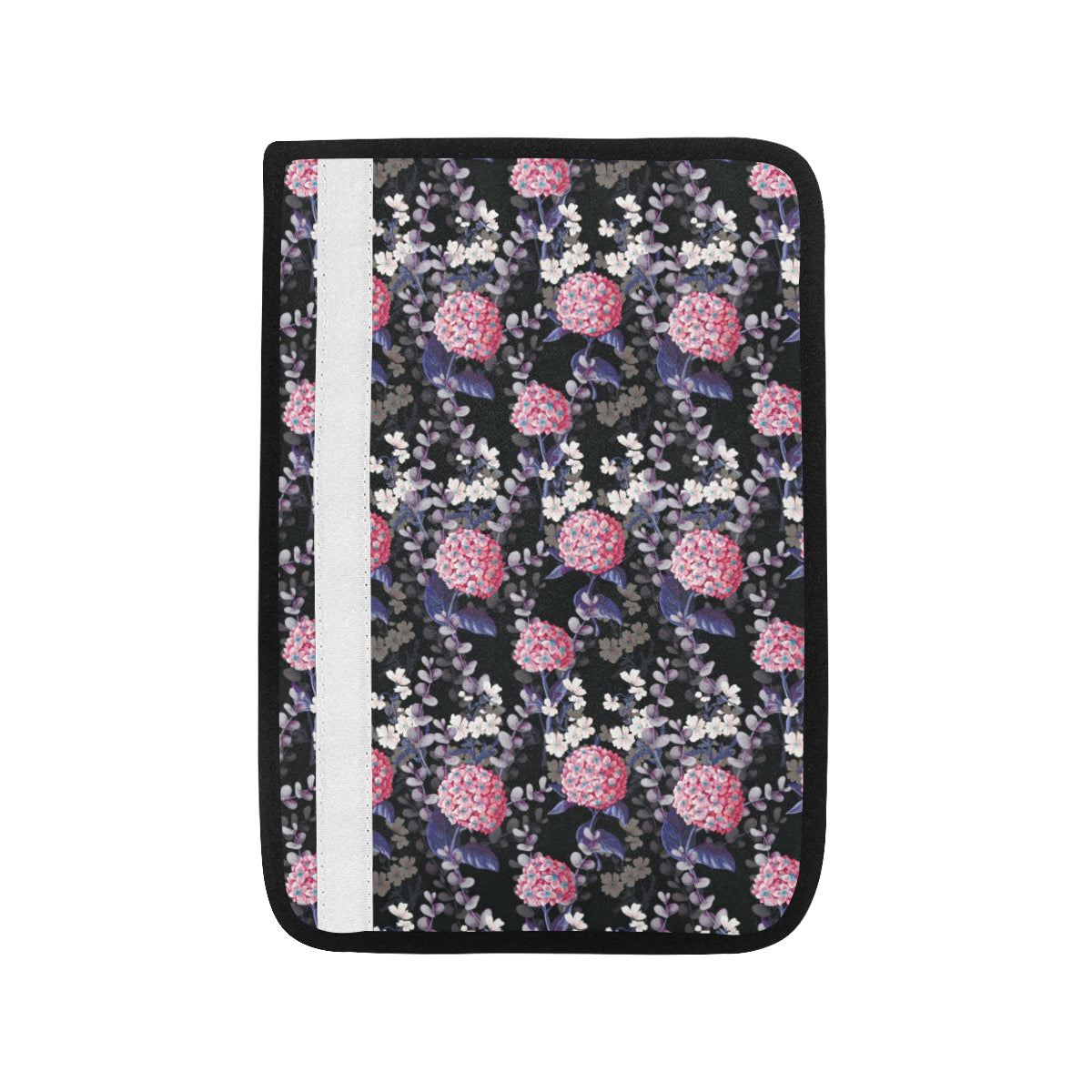 Hydrangea Pattern Print Design HD04 Car Seat Belt Cover