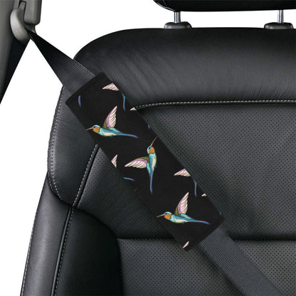 Hummingbird Pattern Print Design 06 Car Seat Belt Cover