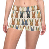 Rabbit Pattern Print Design RB04 Yoga Shorts