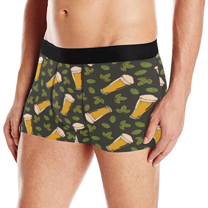 Beer Iris Pattern Print Design 02 Men's Boxer Briefs