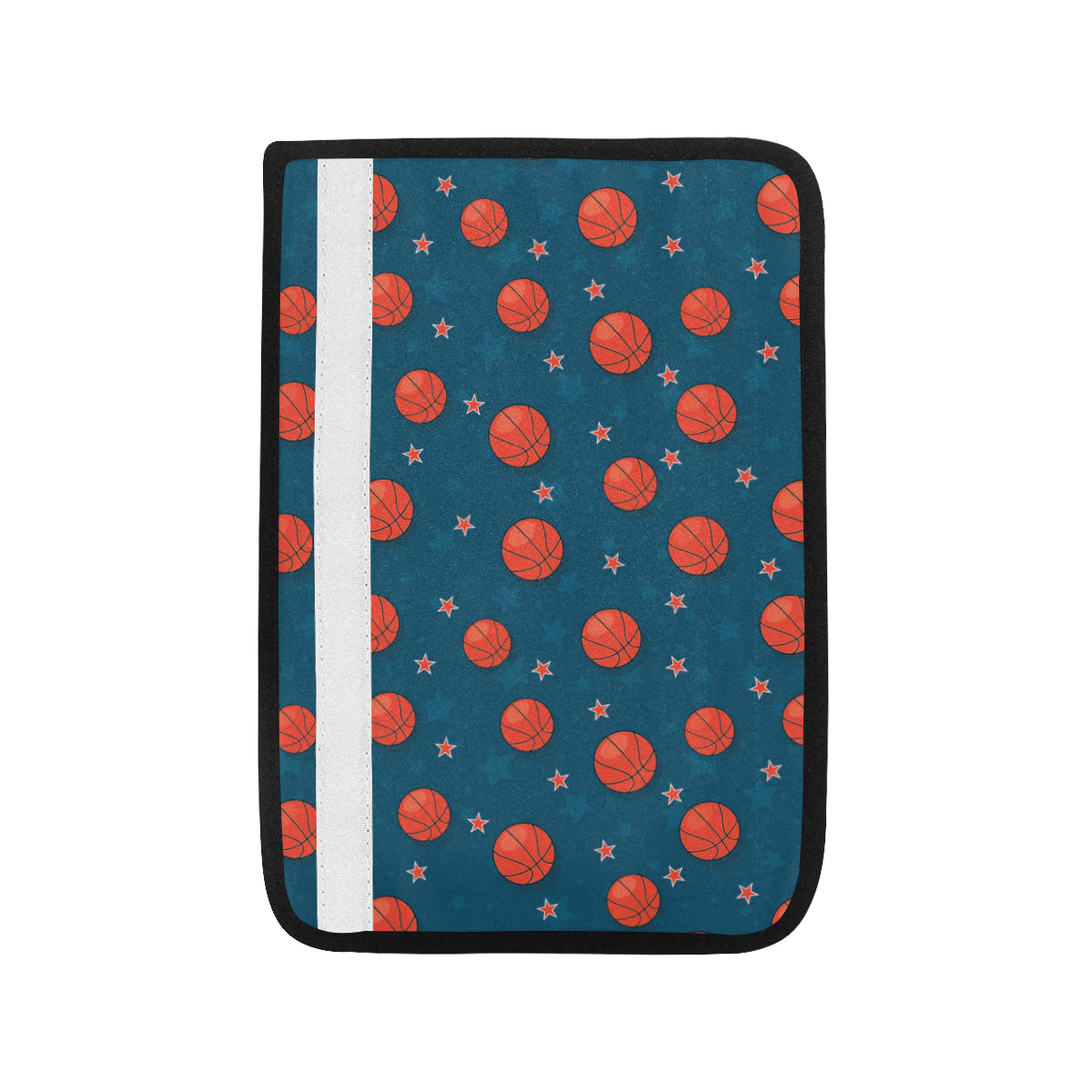 Basketball Pattern Print Design 02 Car Seat Belt Cover