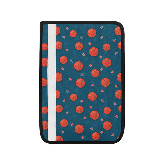Basketball Pattern Print Design 02 Car Seat Belt Cover