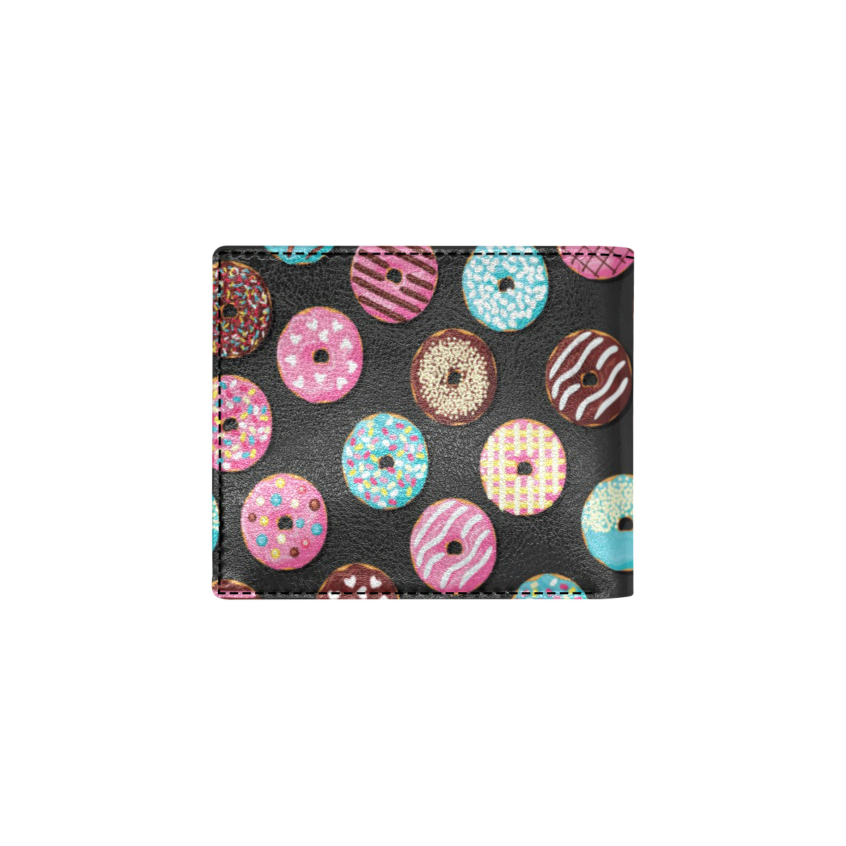Donut Pattern Print Design DN02 Men's ID Card Wallet