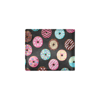 Donut Pattern Print Design DN02 Men's ID Card Wallet