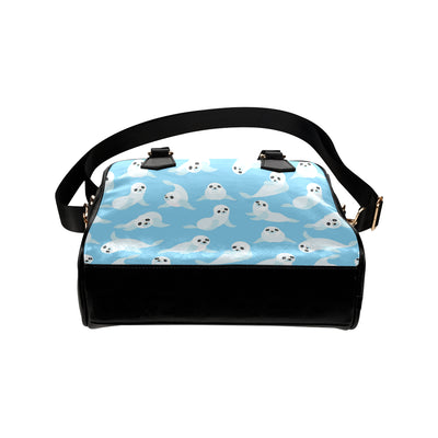 Sea Lion Cute Pattern Print Design 03 Shoulder Handbag