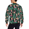 Bird Of Paradise Pattern Print Design BOP03 Men Long Sleeve Sweatshirt