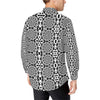 Yin Yang Spiral Design Print Men's Long Sleeve Shirt