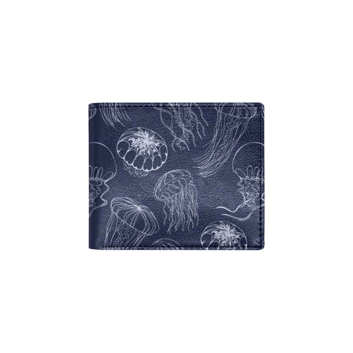 Jellyfish Pattern Print Design 05 Men's ID Card Wallet