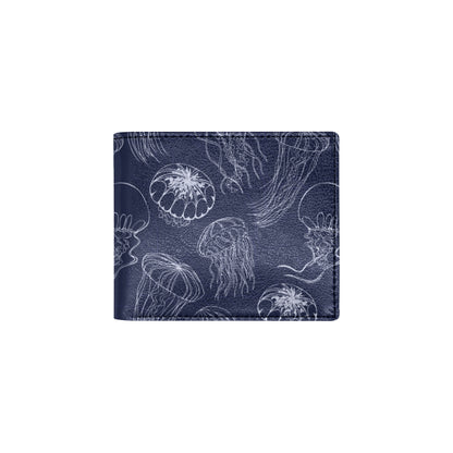 Jellyfish Pattern Print Design 05 Men's ID Card Wallet