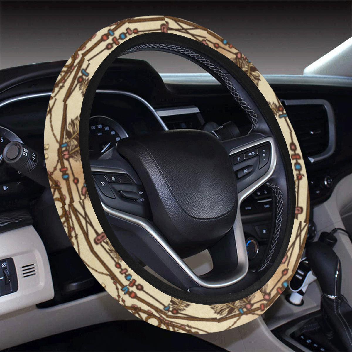 Dream catcher vintage native Steering Wheel Cover with Elastic Edge