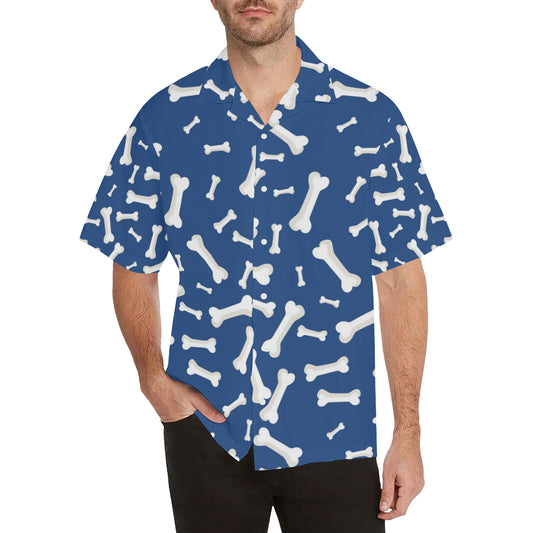 Dog Bone Pattern Print Design 03 Men's Hawaiian Shirt