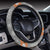 Knit Red Fox Pattern Print Design 02 Steering Wheel Cover with Elastic Edge