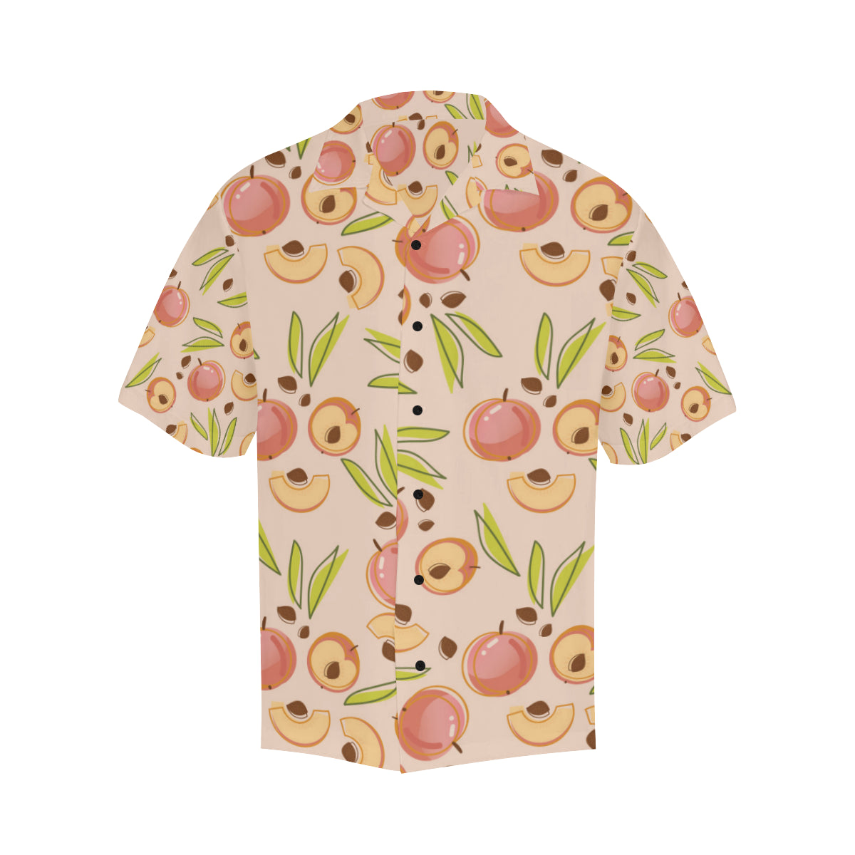 Peach Pattern Print Design A01 Men's Hawaiian Shirt
