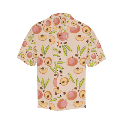 Peach Pattern Print Design A01 Men's Hawaiian Shirt