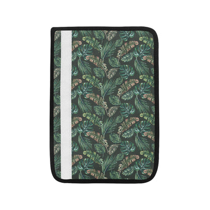 Banana Leaf Pattern Print Design 05 Car Seat Belt Cover