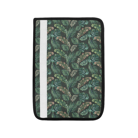 Banana Leaf Pattern Print Design 05 Car Seat Belt Cover