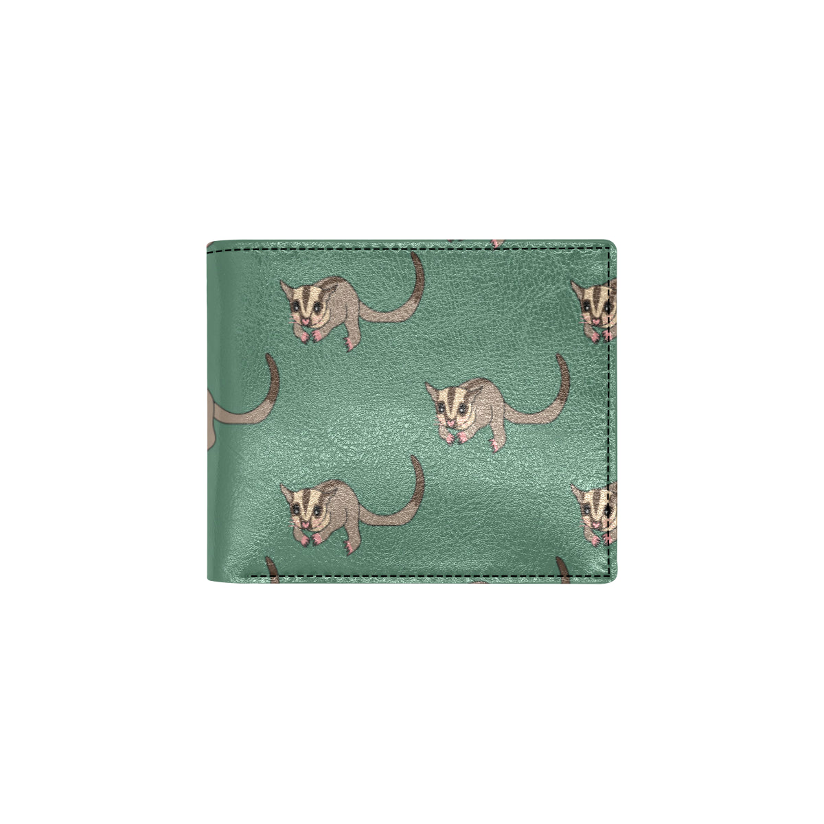 Sugar Glider Pattern Print Design 01 Men's ID Card Wallet