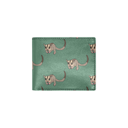 Sugar Glider Pattern Print Design 01 Men's ID Card Wallet