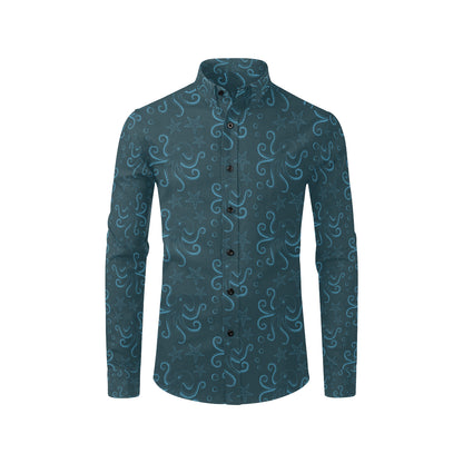 Octopus Pattern Print Design A05 Men's Long Sleeve Shirt