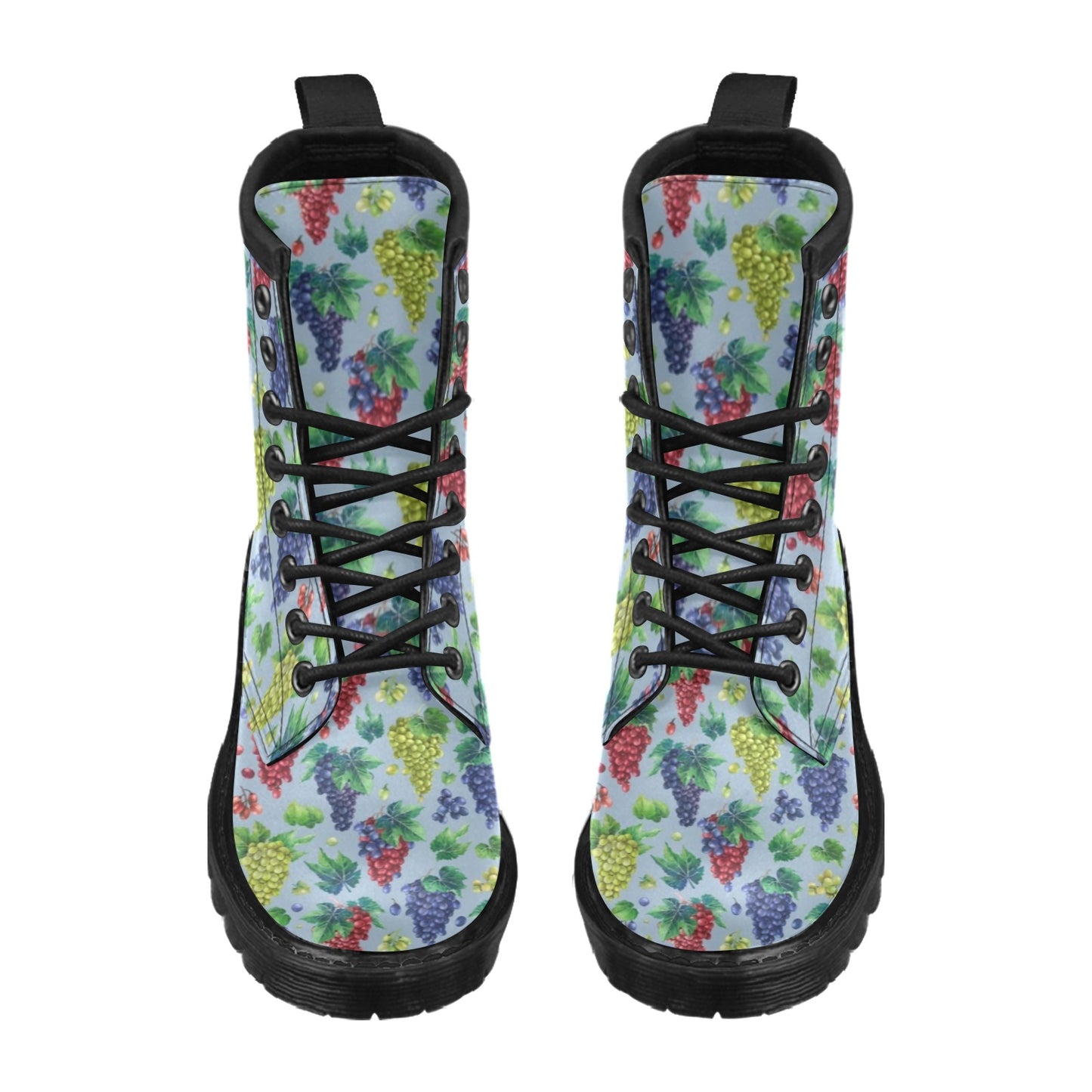 Grape Pattern Print Design GP06 Women's Boots