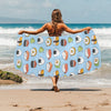 Sushi Print Design LKS303 Beach Towel 32" x 71"