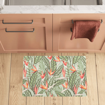 Bird Of Paradise Pattern Print Design BOP08 Kitchen Mat