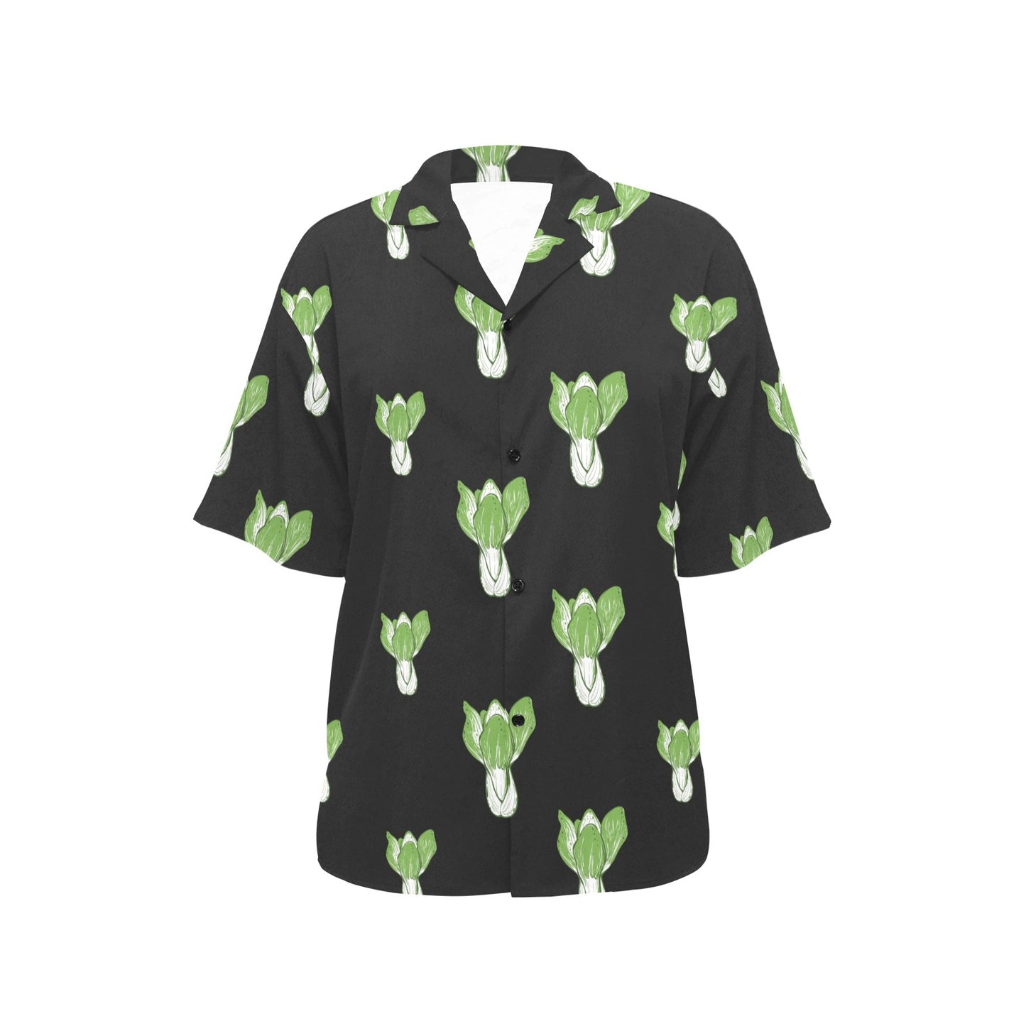 Kale Pattern Print Design 02 Women's Hawaiian Shirt